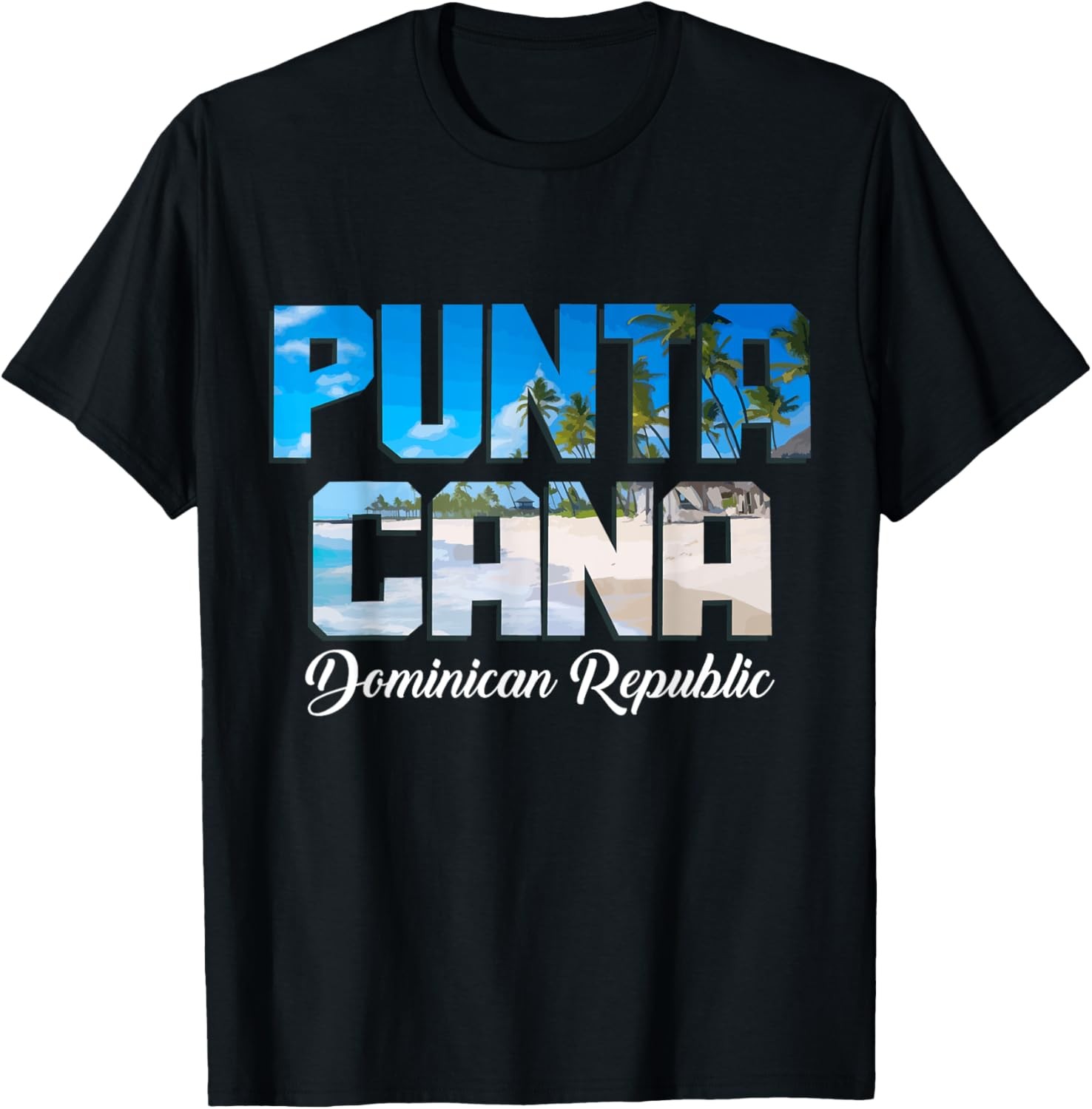 Punta Cana Dominican Republic Beach Surfer Souvenir Vintage T-Shirt