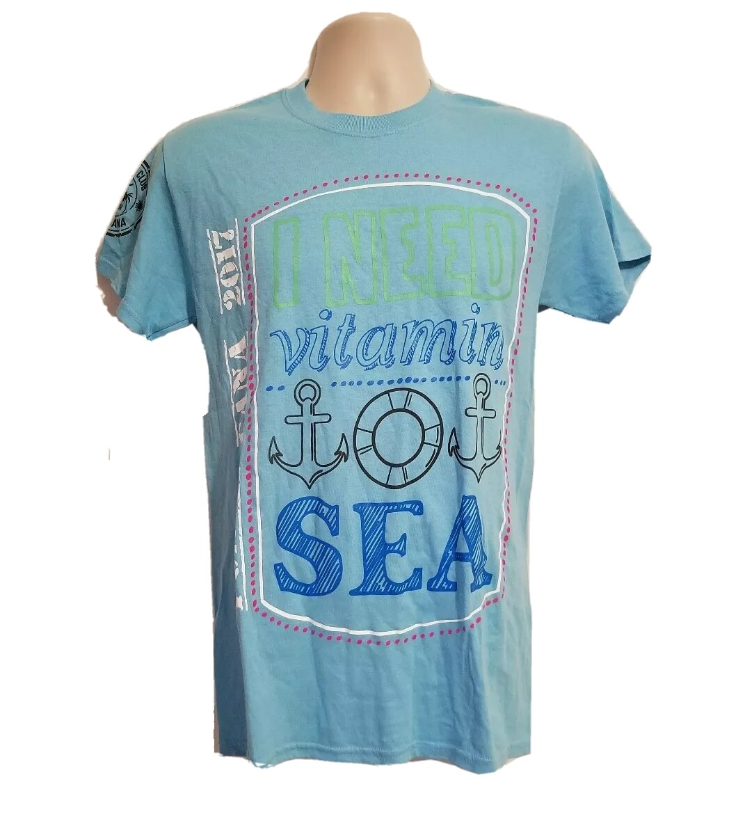 2017 Punta Cana DC Passover I Need Vitamin Sea Adult Small Blue TShirt