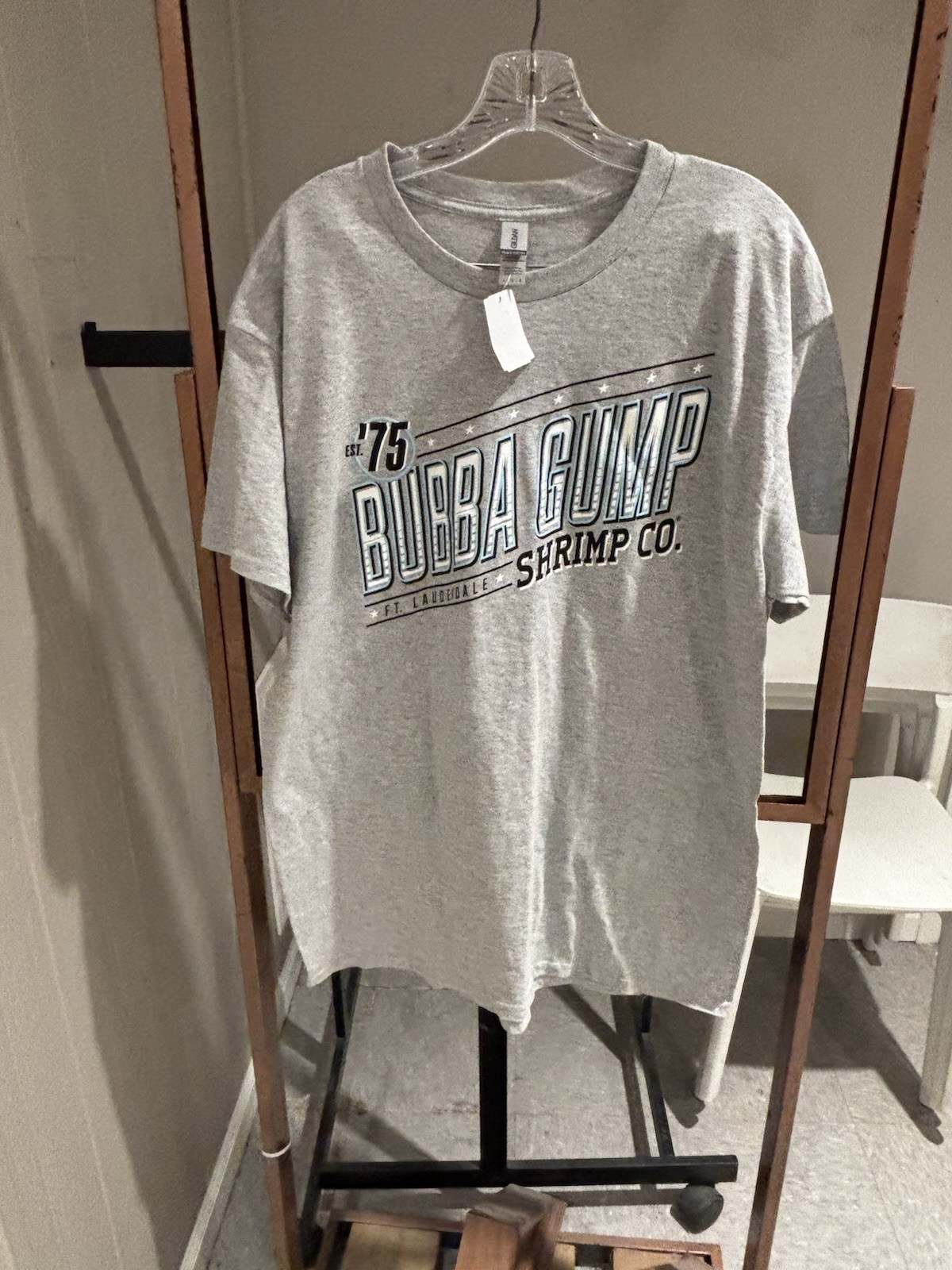 NWT Bubba Gump Shrimp Co. Origin tee, Size large. Short sleeve.90/10 cotton/poly
