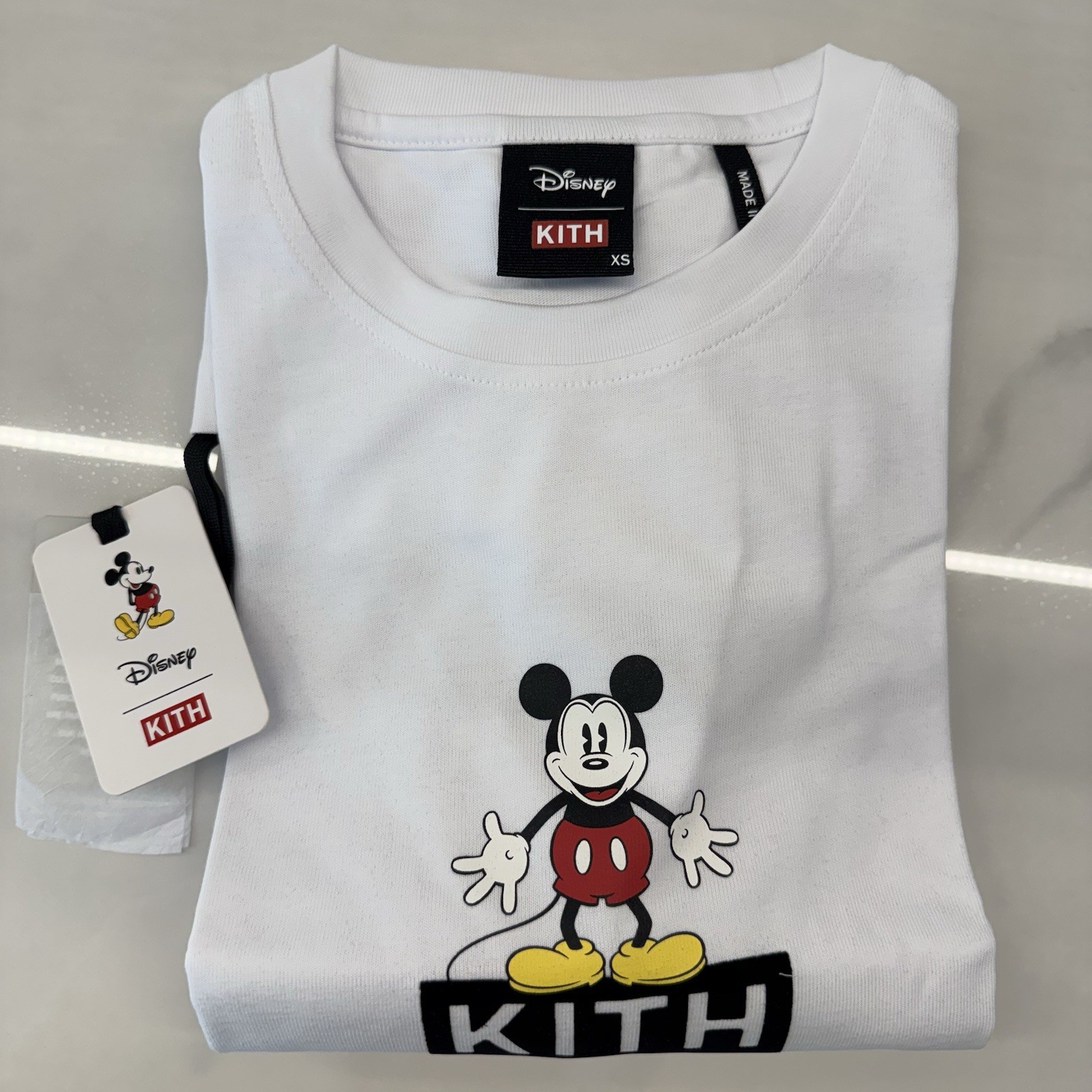 Kith x Disney 30s Mickey Standing Classic Logo L/S Tee Rare NEW XS