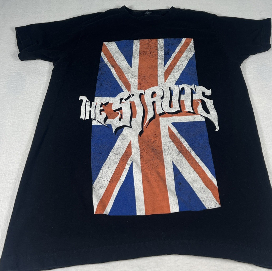 The Struts Union Jack USA Tour 2017 Band T-Shirt Men’s/Unisex Small Black Tultex