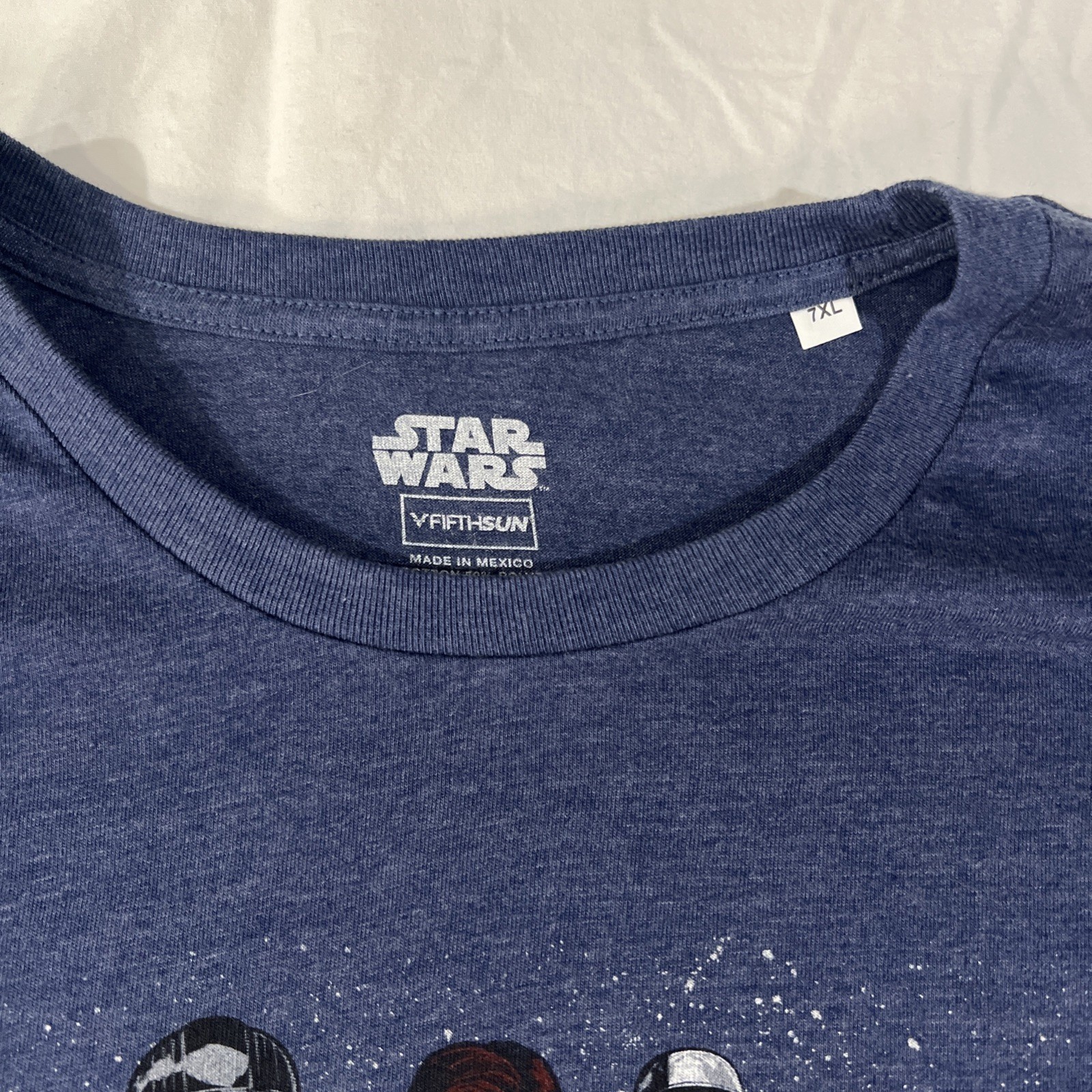 Men’s Seven Xl Graphic T-Shirt Star Wars Blue New Without Tags