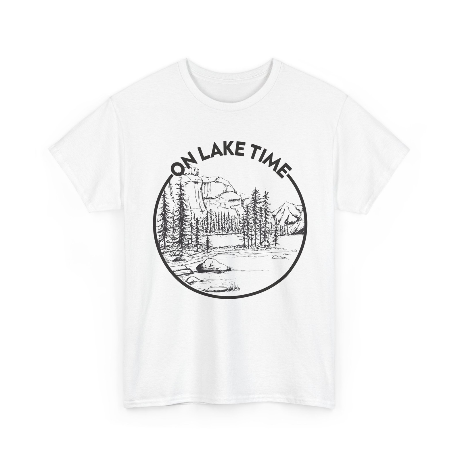Lake T-Shirt, On Lake Time Lake Lovers Boating Fishing Shirt
