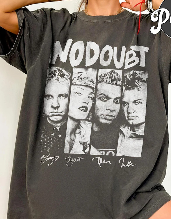 New No Doubt Rock Music Tour 2026 Vintage charcoal color T-Shirt VK11660