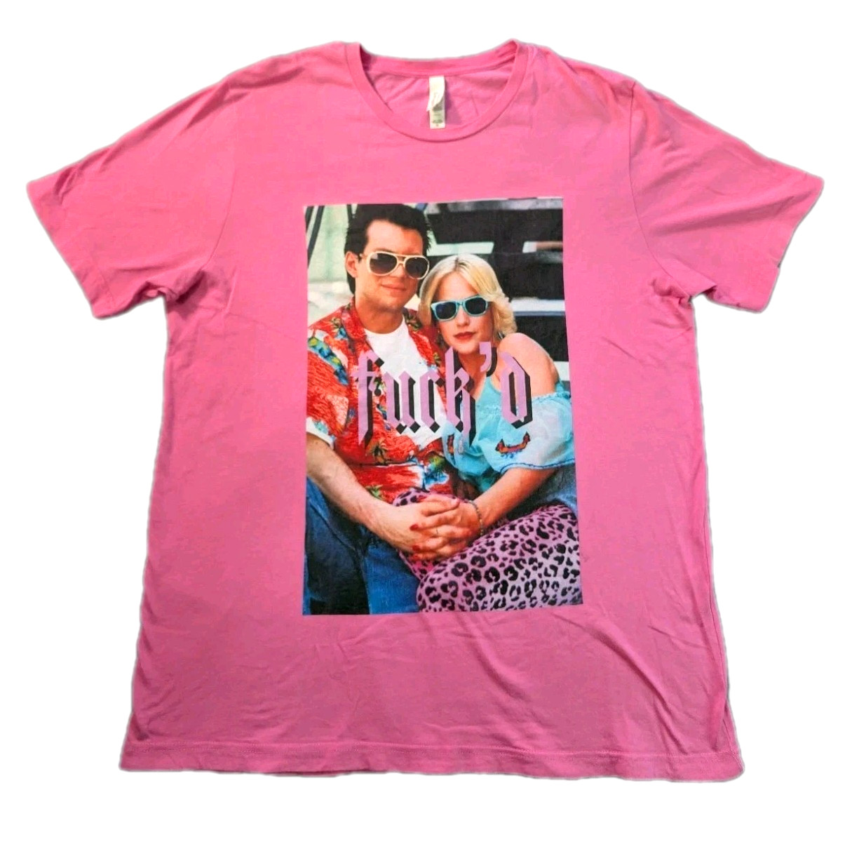 True Romance Inspired Graphic T Shirt Pink Bootleg Movie Tee 90s FUCT