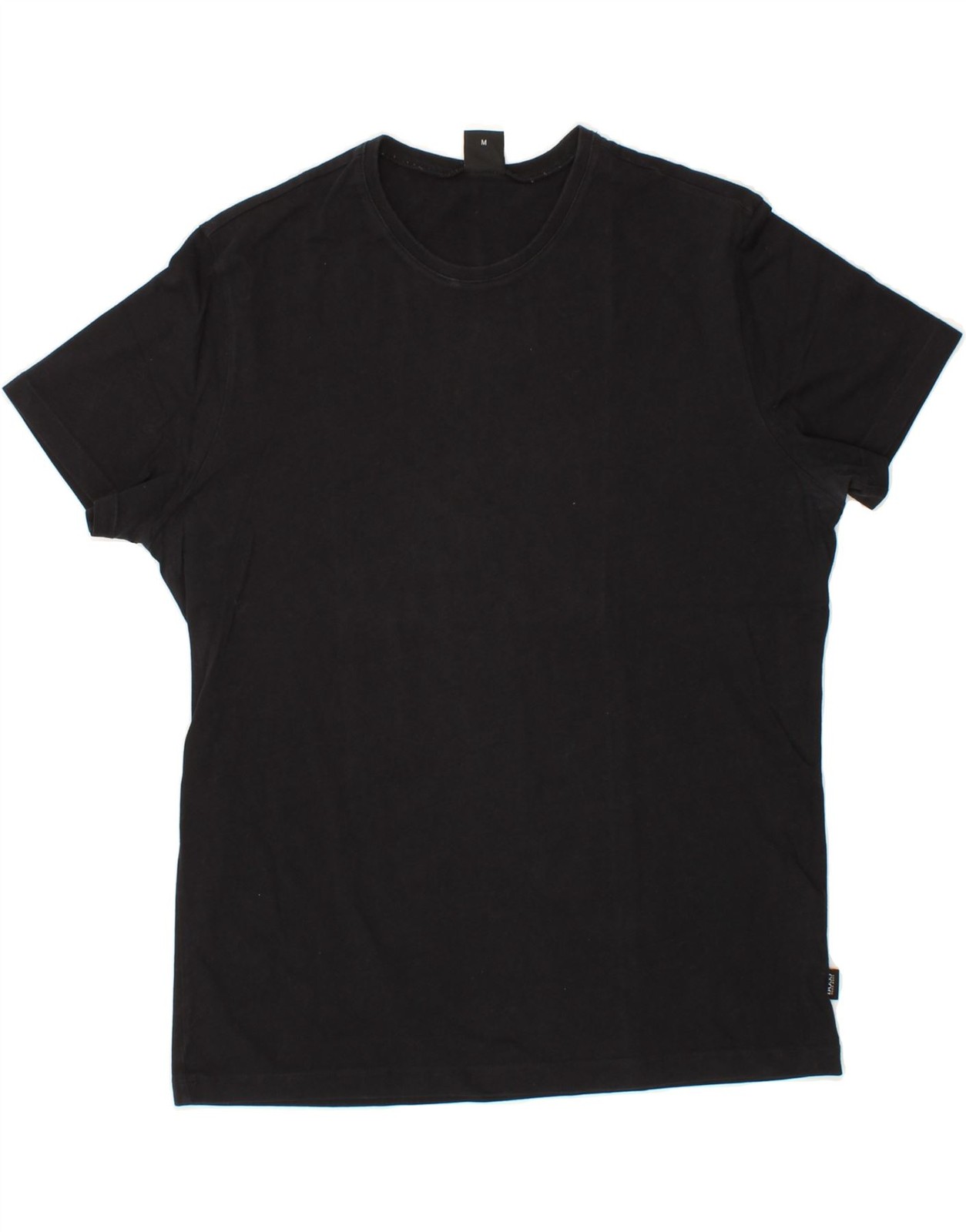 HUGO BOSS Mens T-Shirt Top Medium Black Cotton BT09