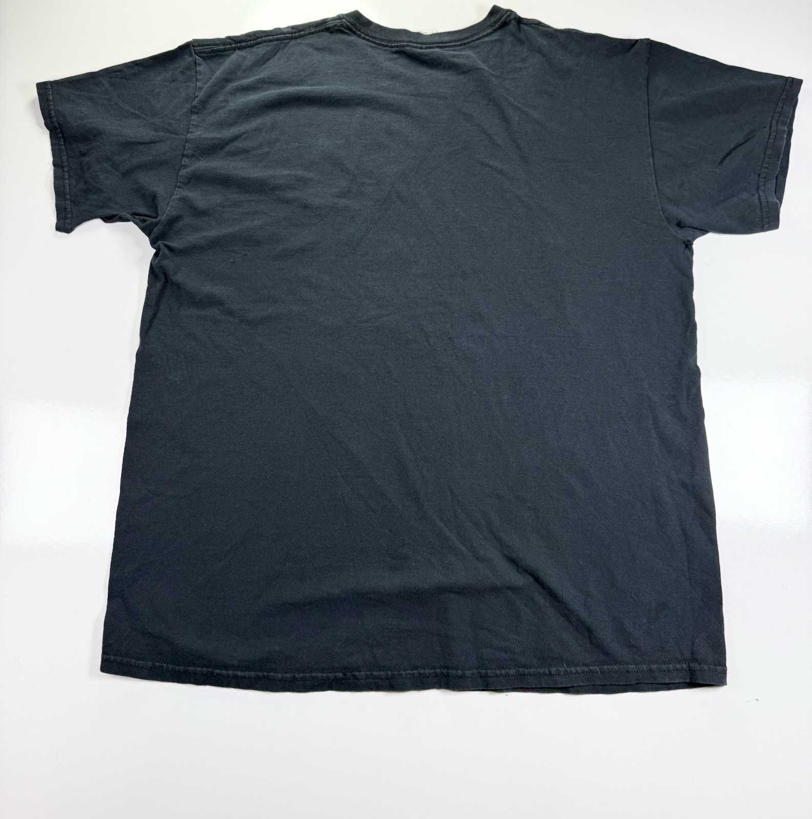 Vintage Gildan Native American Buffalo Graphic Tee black Distressed L USA