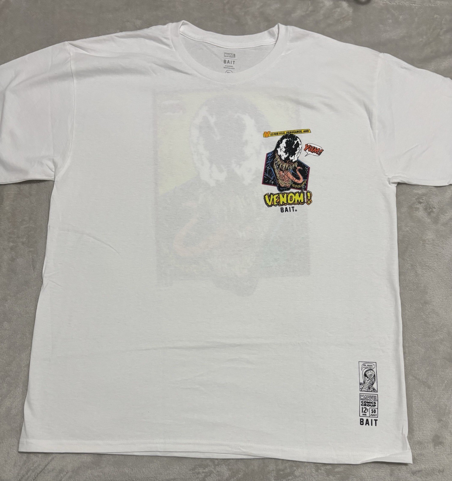 BAIT x Marvel Venom Collab T-Shirt Size XL