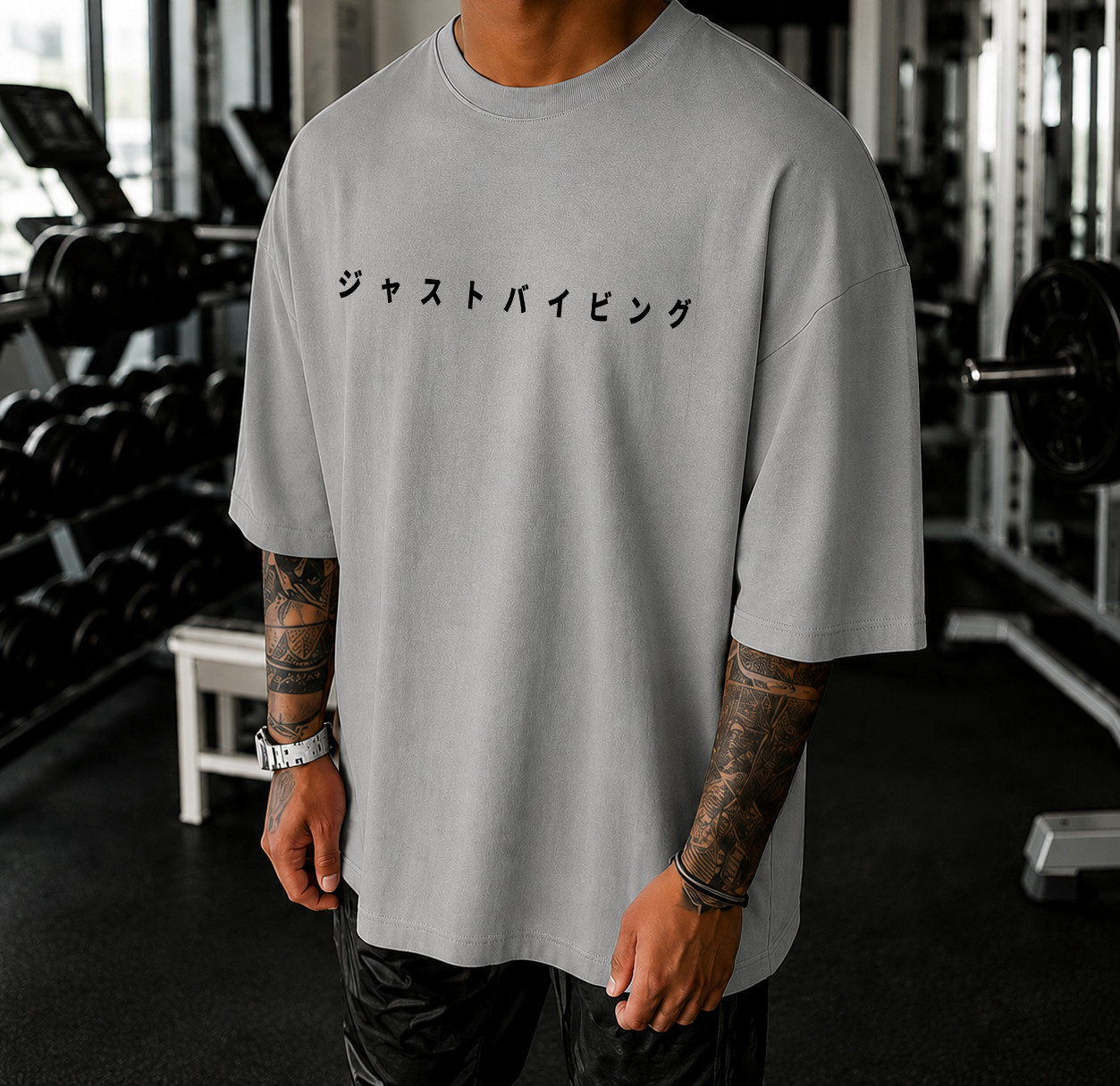 Oversized Graphic T-Shirt Men Streetwear Japanese Anime Printed Cotton Tee Top