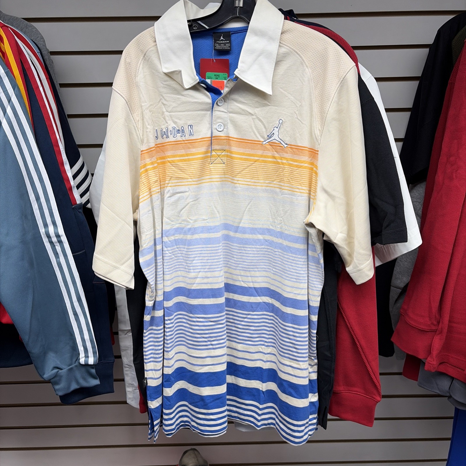 Air Jordan Vintage Polo Pacific Blue 7 Size XL New Y2K (2006)