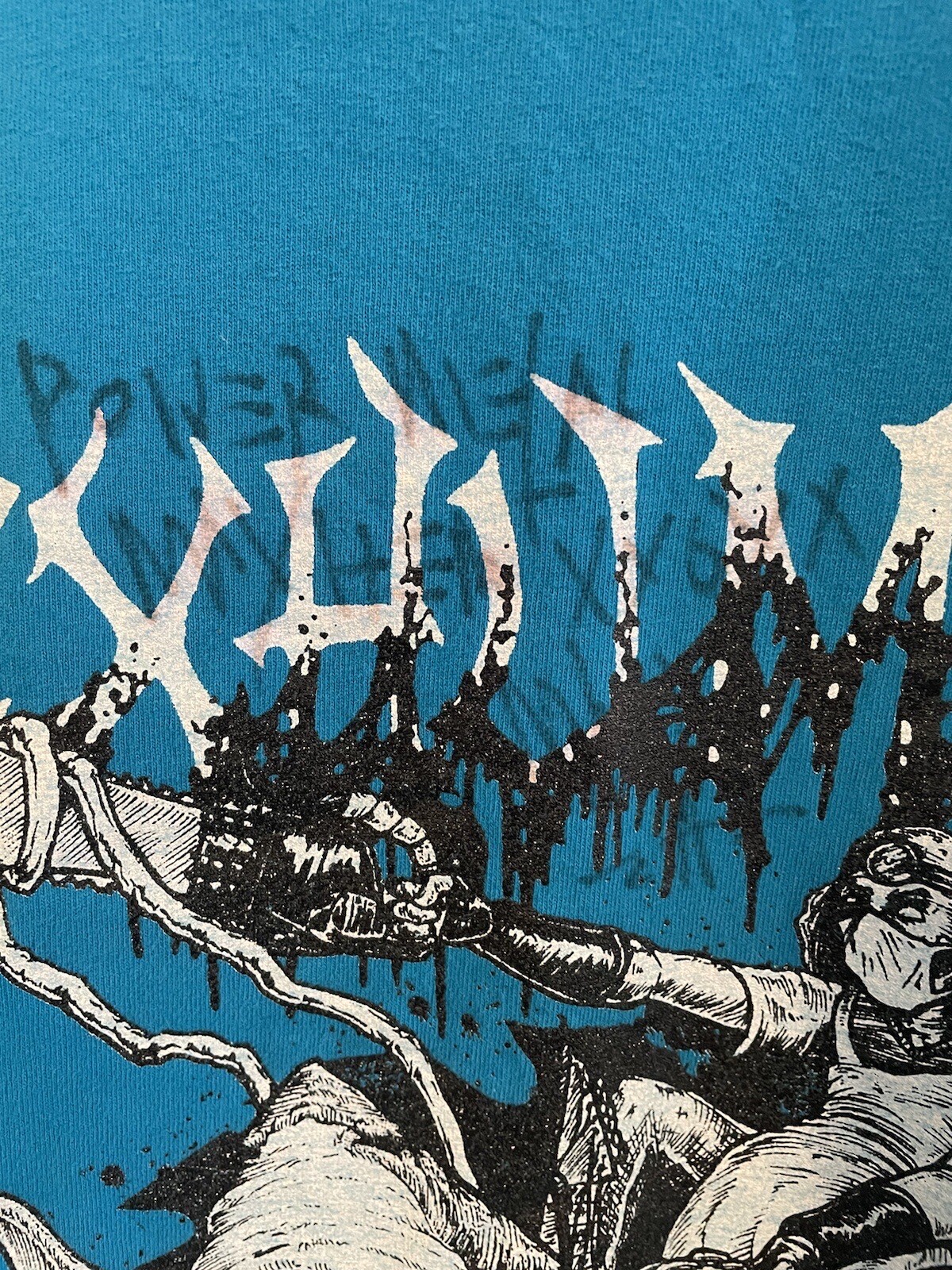 SIGNED Exhumed Surf And Destroy XL T Shirt Matt Harvey 2008 RARE Metal Vintage