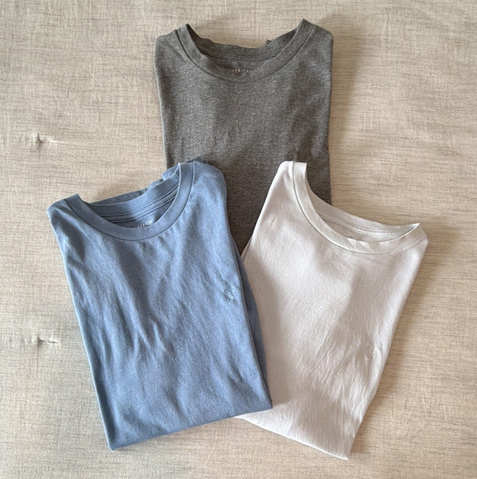 American Eagle Super Soft Men’s Standard Fit Logo Crew Neck Tee Lot 3 Size L