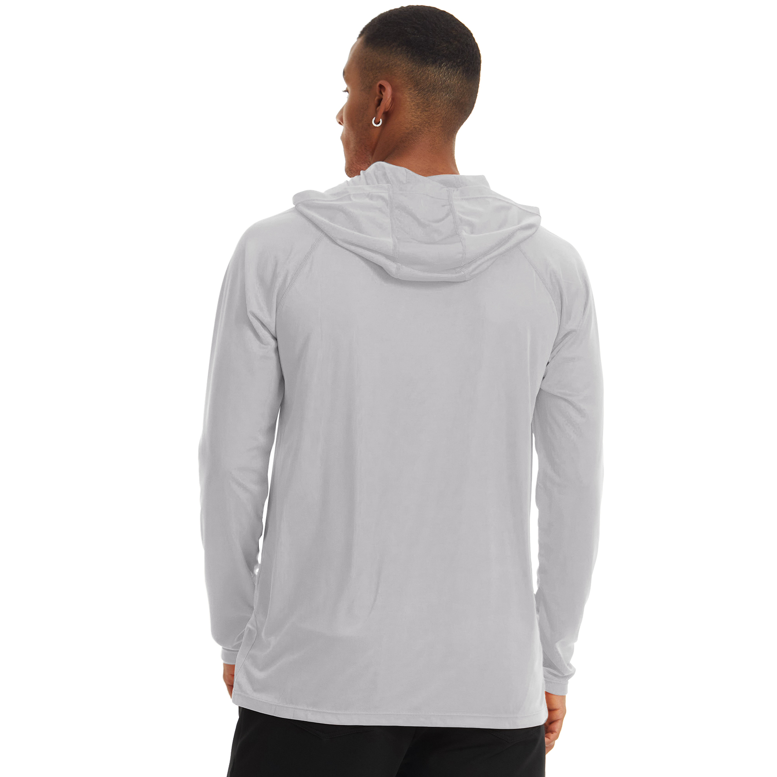 Men’s UPF 50+ Hoodies Casual Long Sleeve Outdoor Hiking Fishing Sun Block Shirts