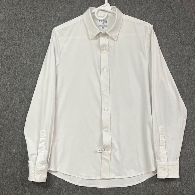 Rhone Dress Shirt Mens Medium White Long Sleeve Performance Stretch Button