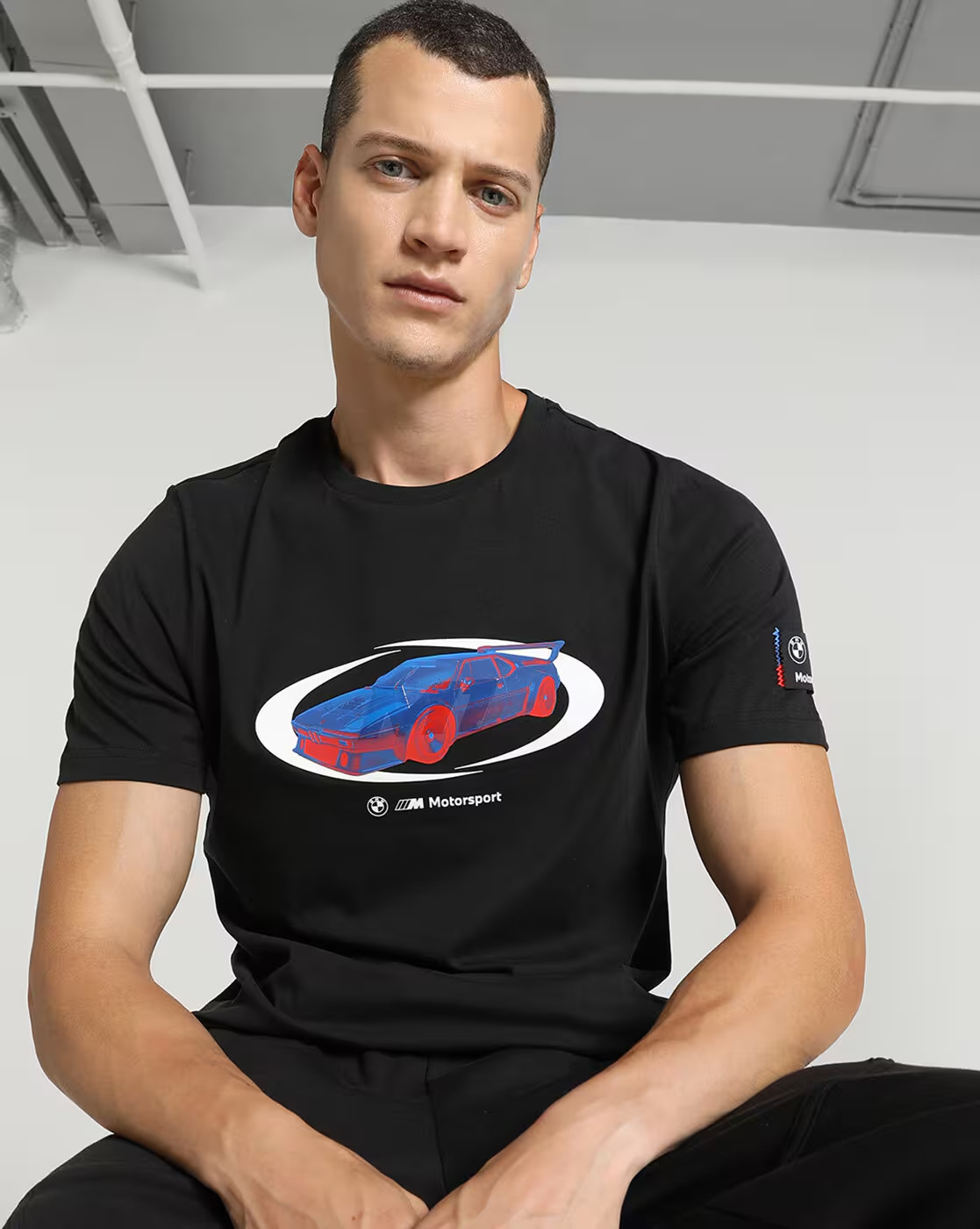 Puma Men’s Motorsports Short Sleeve BMW MMS STATEMENT CAR GRAPHIC T-Shirt NWT