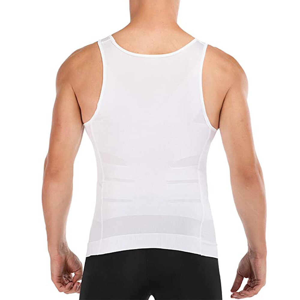 Men’s Compression Shirt to Hide Gynecomastia Moobs Slimming Body Shaper Vest Top