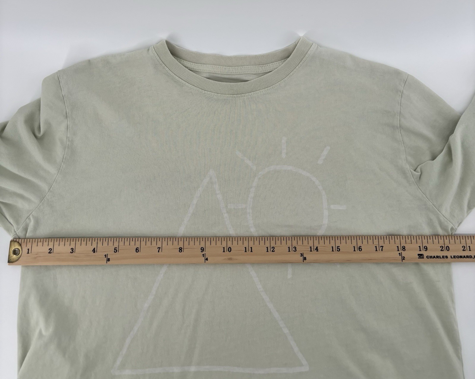 Outdoor Voices Aspen Graphic Logo Long Sleeve Shirt Sz S Preppy Hipster USA Made