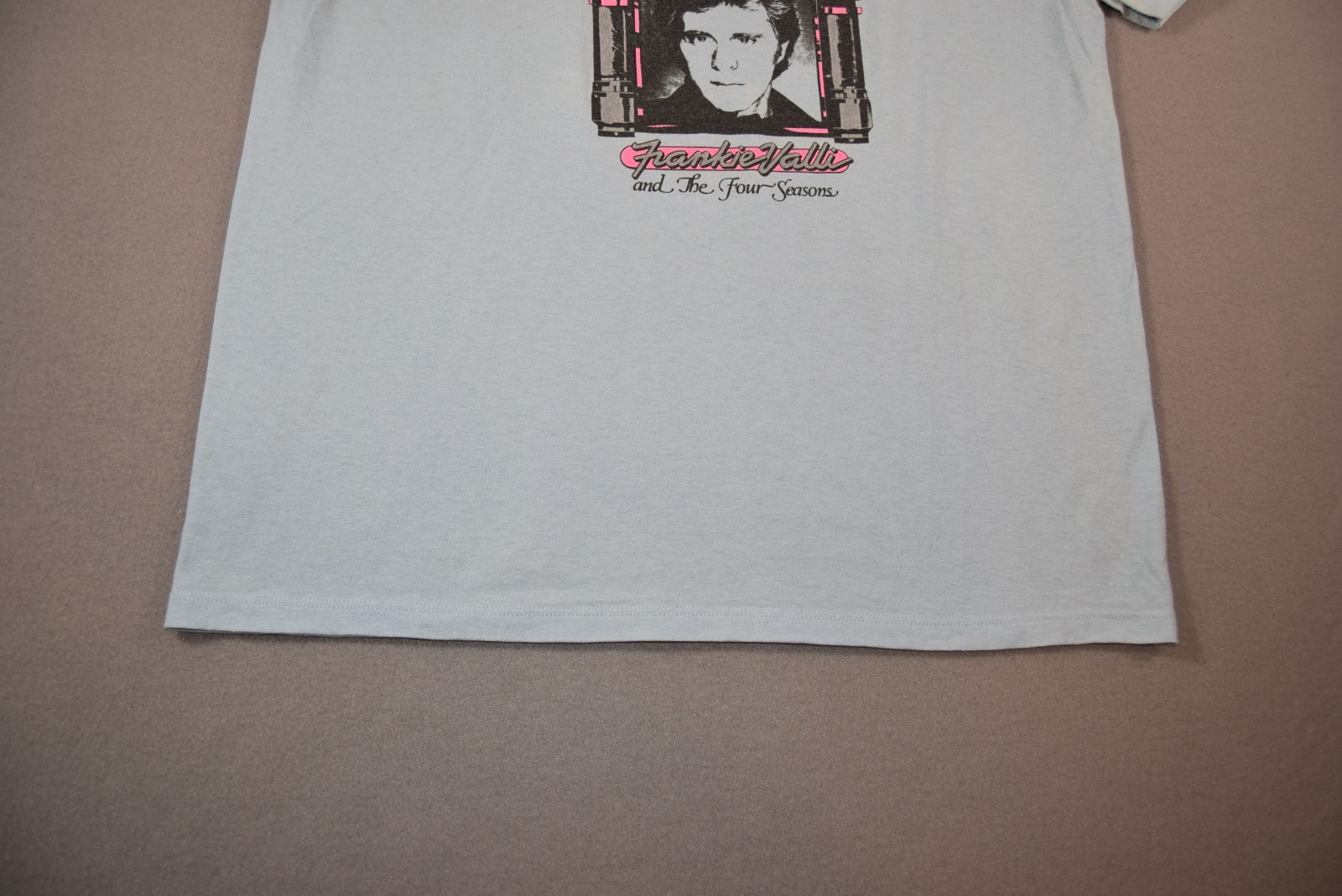 Vintage Frankie Valli & The Four Seasons T Shirt Mens XL Blue Jerzees Made in US