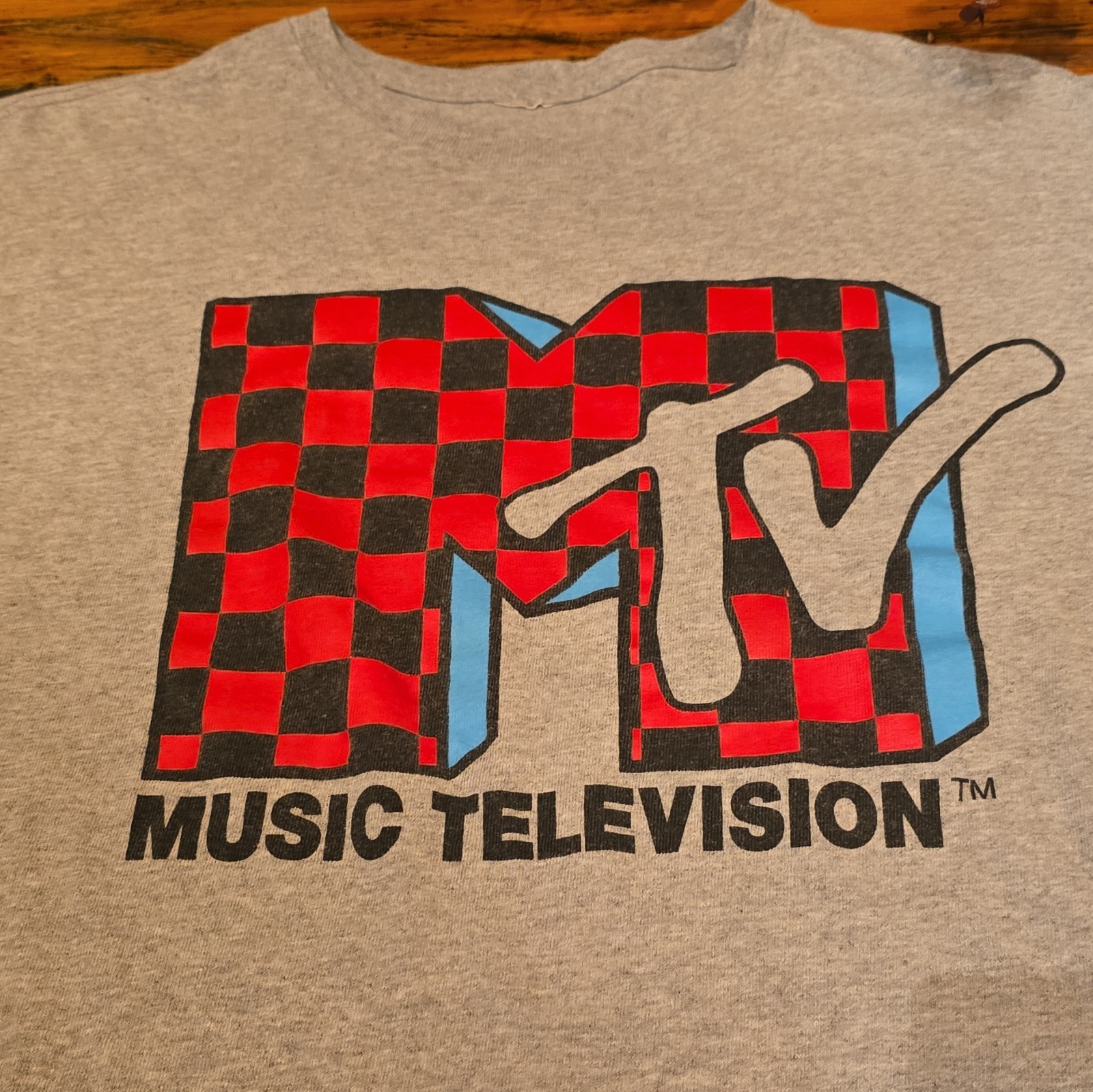 MTV Men’s Gray Logo Graphic Crew Neck Short Sleeve T-Shirt Size 2XS