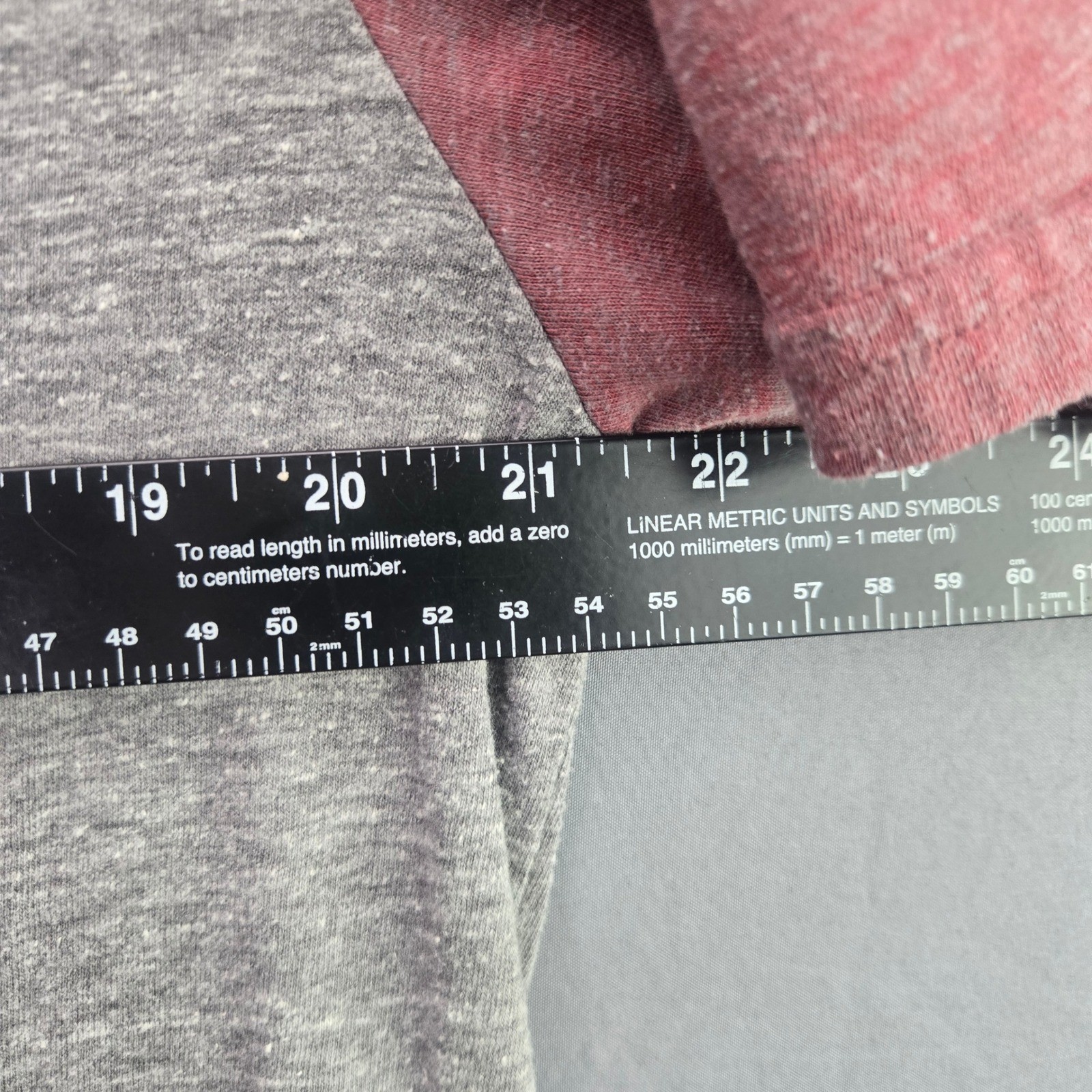 Threads 4 Thought Raglan T-Shirt Baseball Tee XL Grey Red Short Sleeve Soft