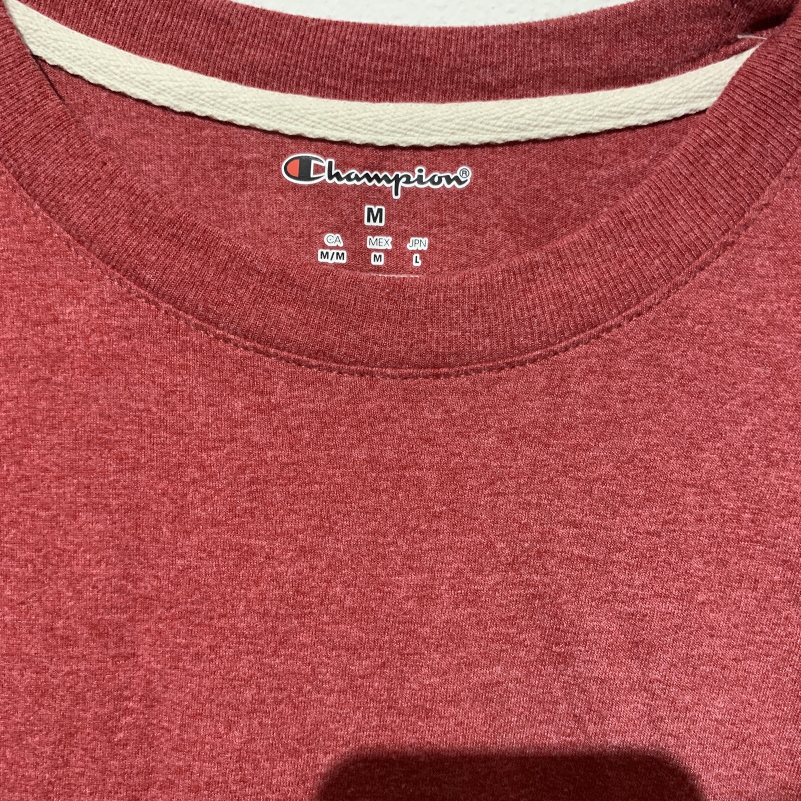 Champion Men’s Size Medium Red Short Sleeve Crew Neck T Shirt
