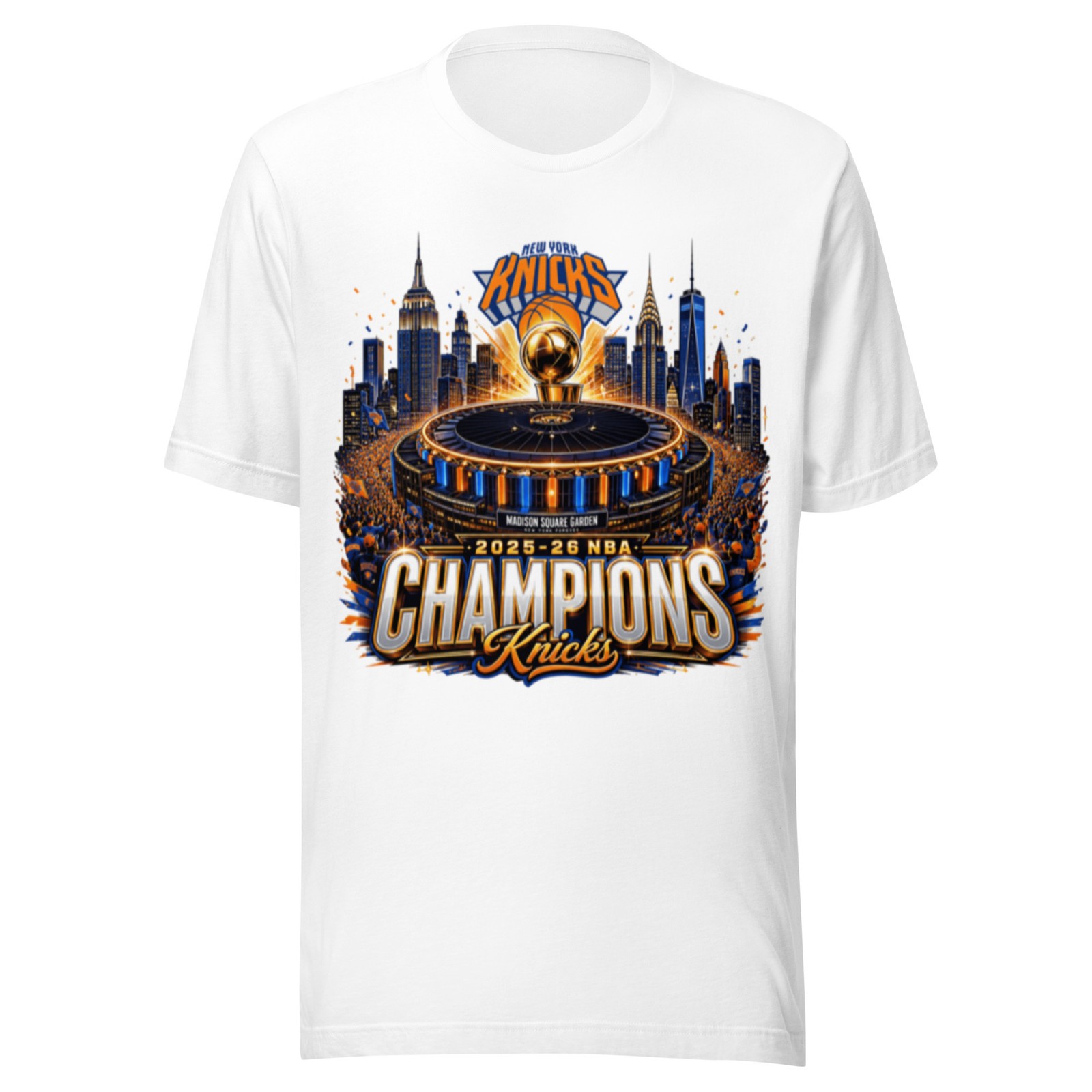New York Knicks 2025-26 NBA Championship Finals MSG T shirt