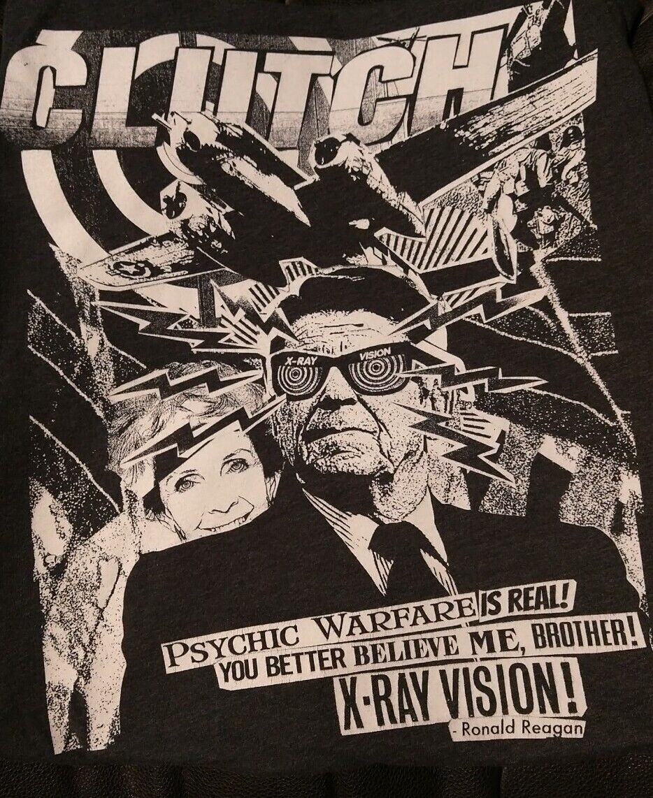 CLUTCH BAND PSYCHIC WARFARE Shirt Short Sleeve Black Unisex S-5XL