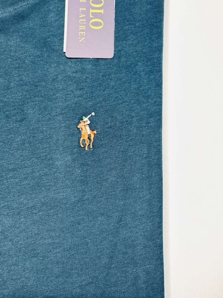 NWT Polo Ralph Lauren Men Short Sleeve Crew Neck-SL Blue T-Shirt Free Shipping