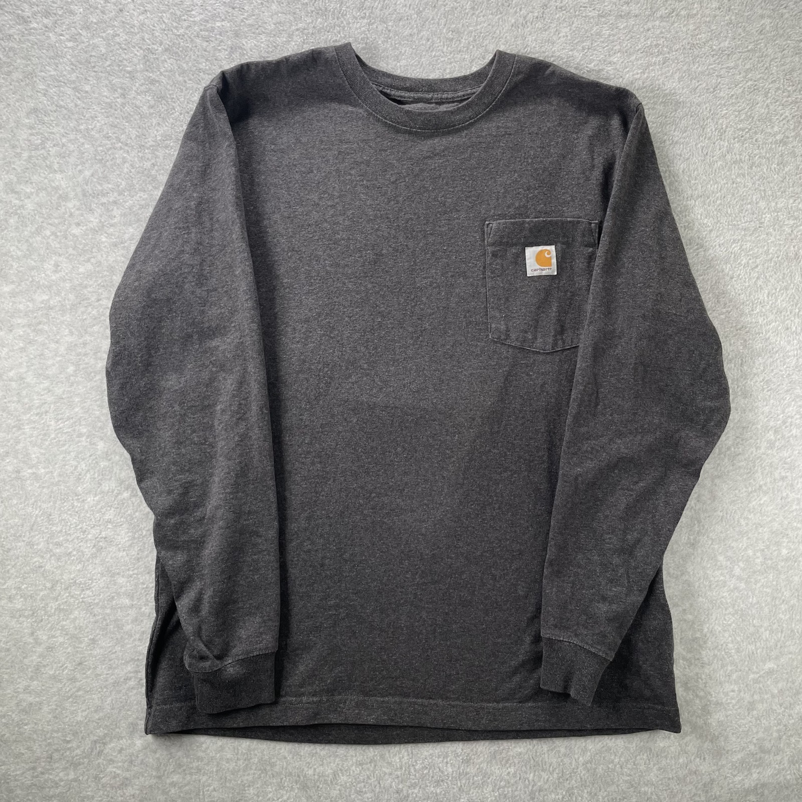 Carhartt Pocket Shirt Mens M Carbon Heather Loose Fit Workwear Grunge Chore Barn