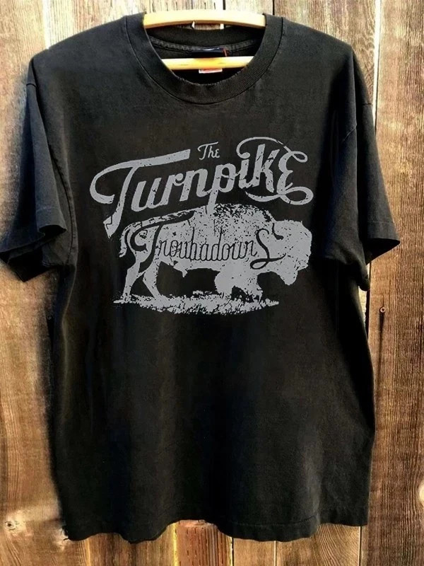 Remake Turnpike Troubadours Western Graphic Black Unisex T shirt S-5XL H50