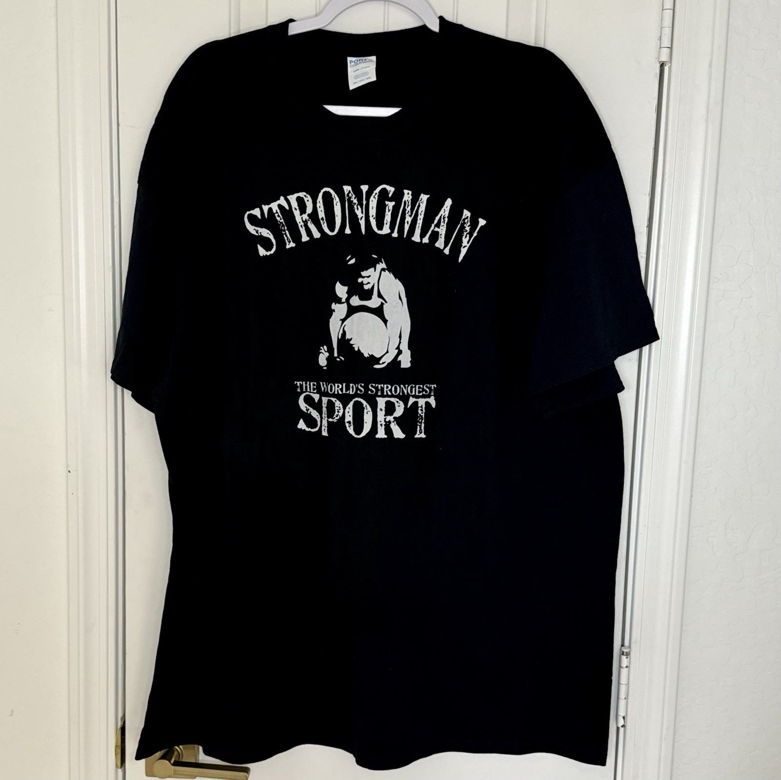 Nwot Black 3XL 3x Strongman T-shirt Powerlifting Gym Bodybuilding Power Lifting