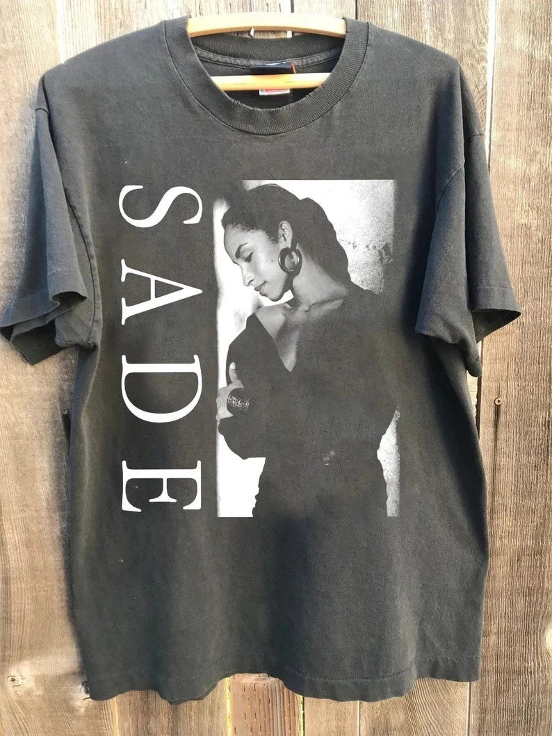 Sade 90s T-Shirt retro charcoal color unisex S-4XL