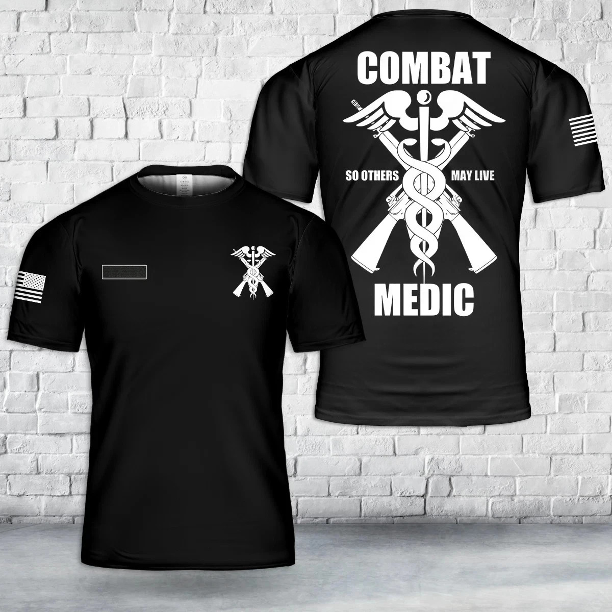 Custom Name US Army Combat Medic AOP Shirt Military 3D Shirt Full Size S-5XL