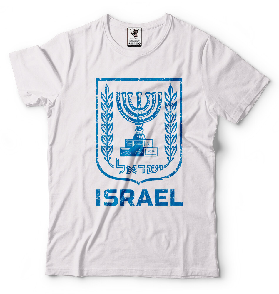 Israel Flag T shirt Menorah Israeli Patriotic T shirt Israel Heritage Tee