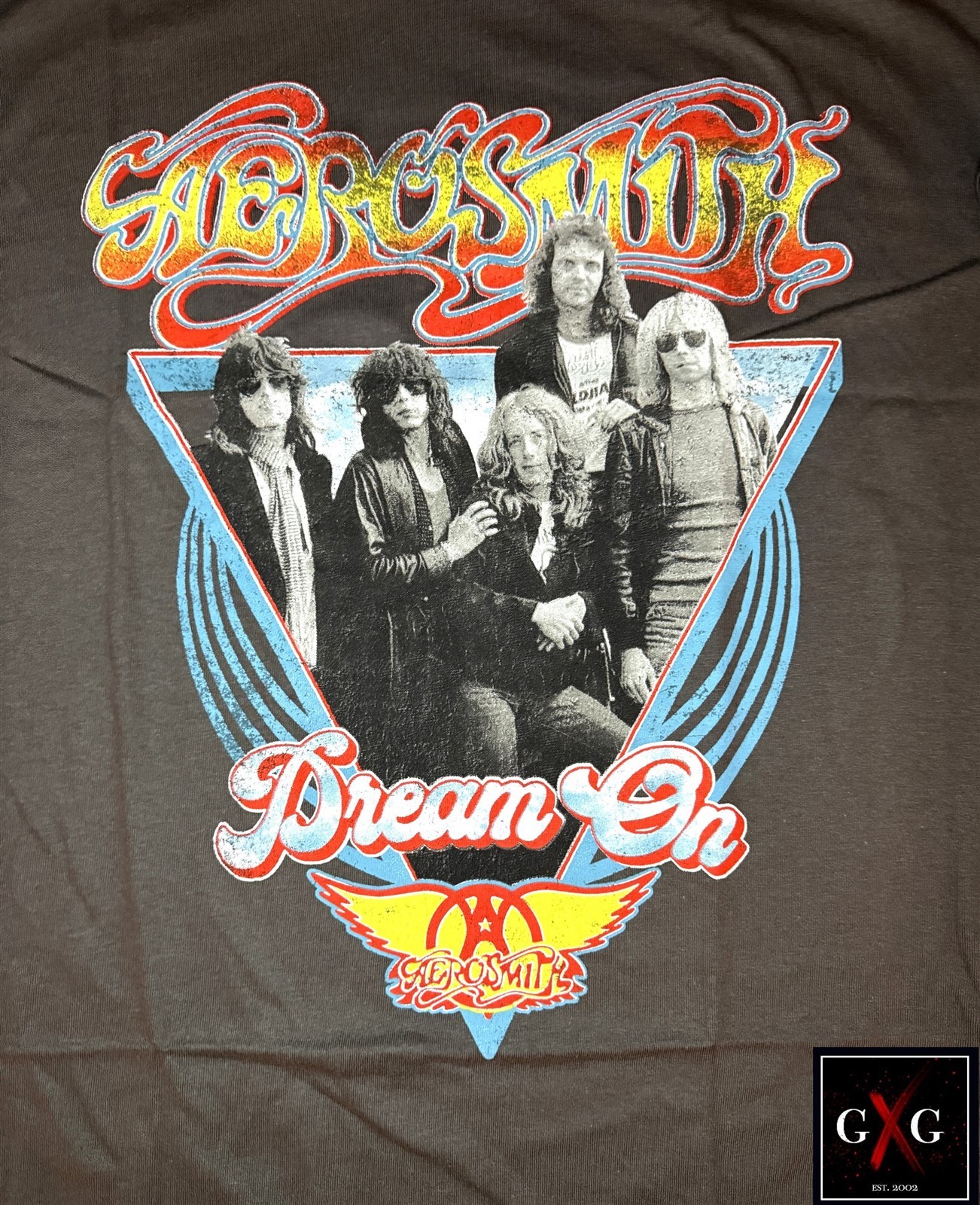 AEROSMITH cd cv DREAM ON TRIANGLE Official SHIRT XL New toys attic pump grip OOP