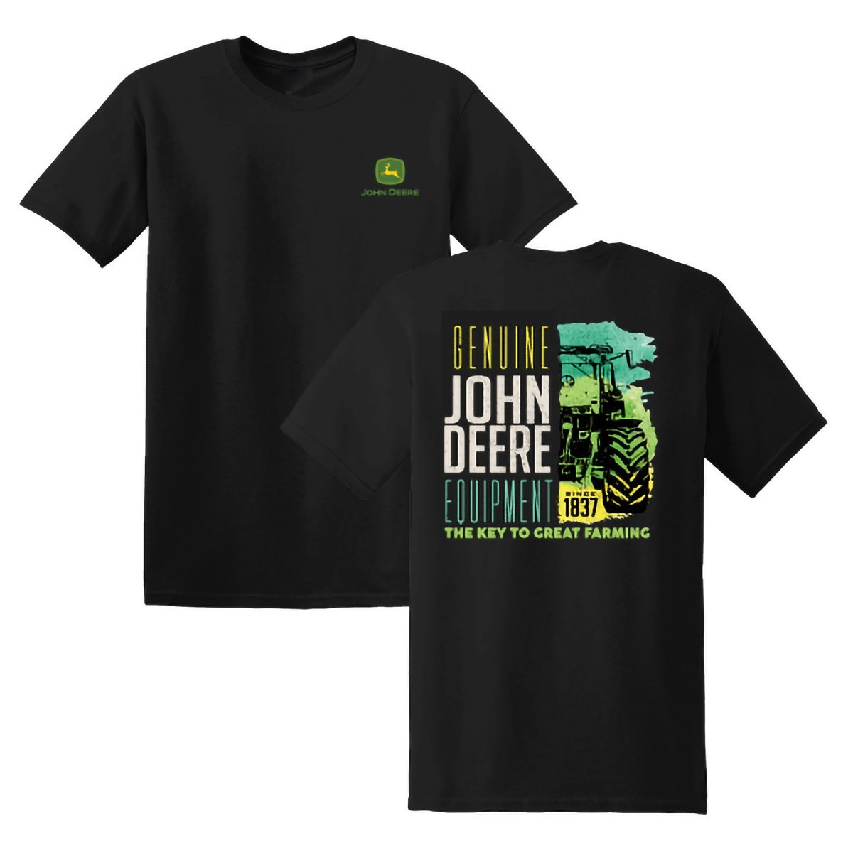 LP87496 – John Deere Men’s Black Key to Great Farming SS Tee 2XL