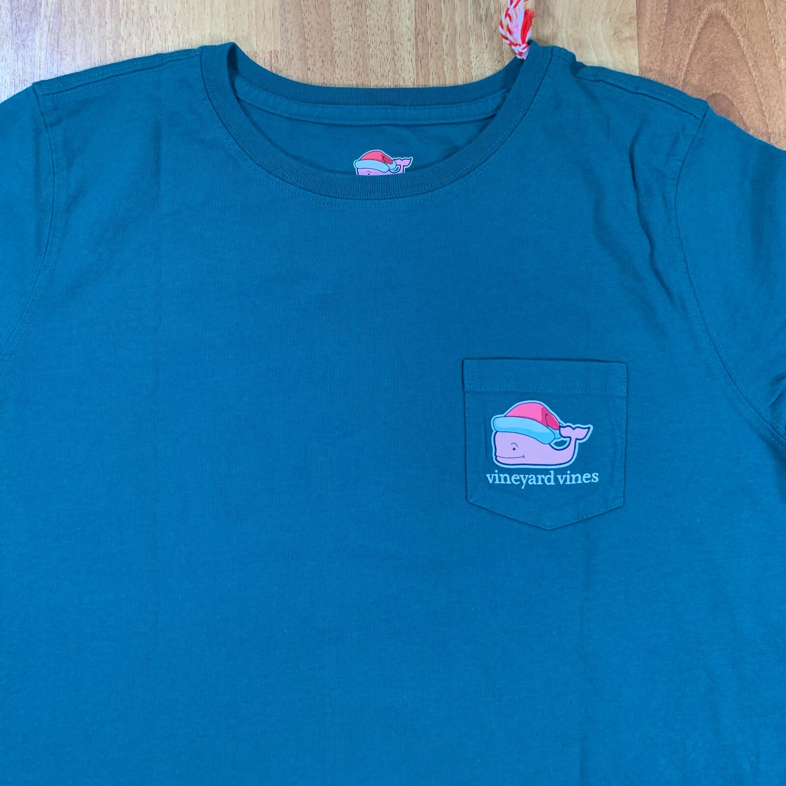 Vineyard Vines Shirt Mens Small Green Whale Merry Christmas Long Sleeve NWT