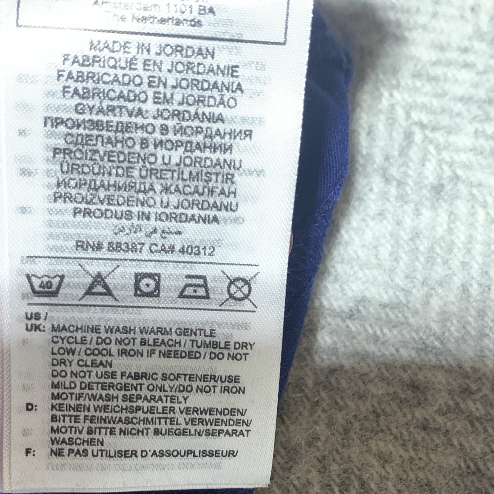 adidas Mens Cotton Jersey T-Shirt L Sporting City West Blue IC7441