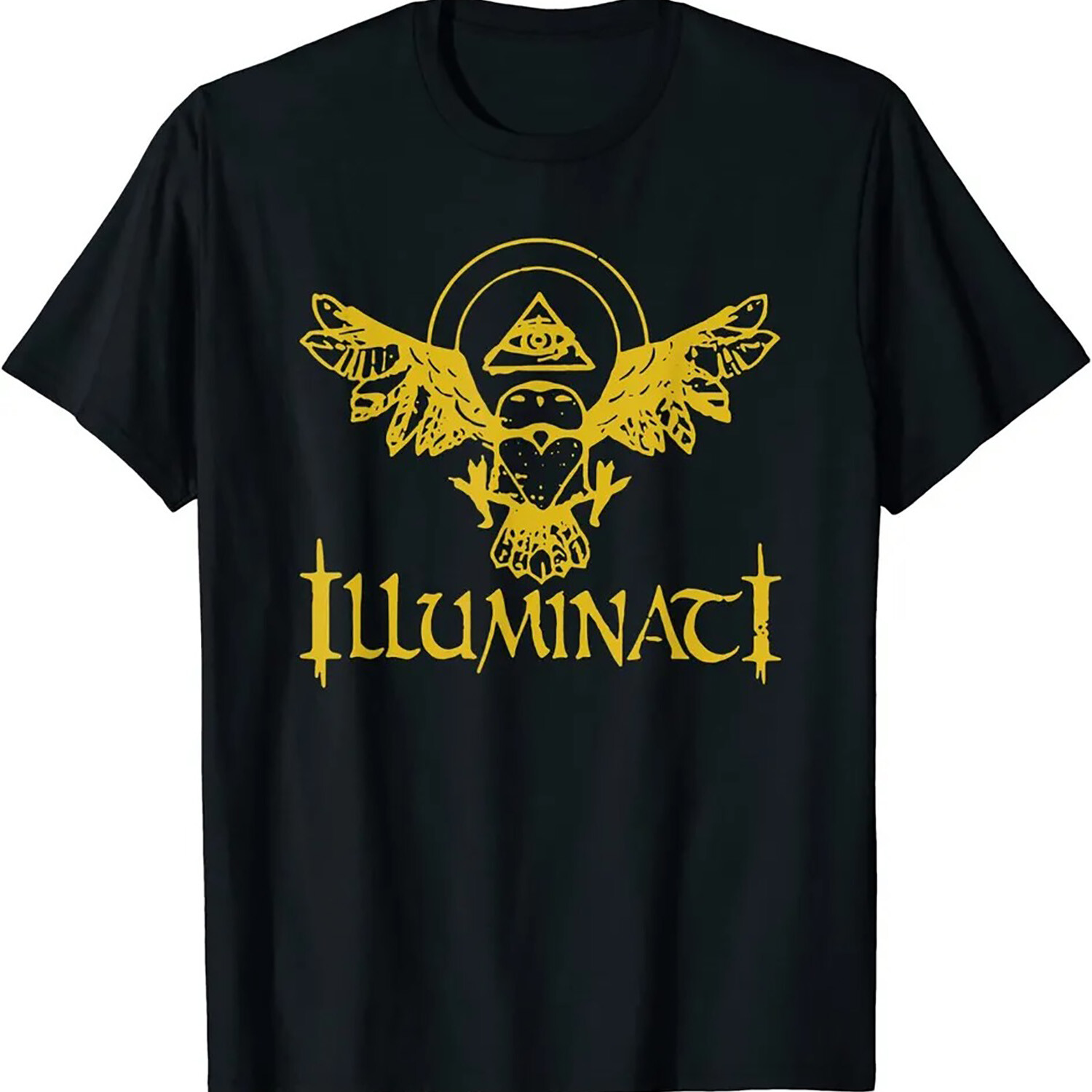 2025/NEW LIMITED Owl Pyramid All Seeing Eye Design Great Gift Idea Tee T-Shirt S