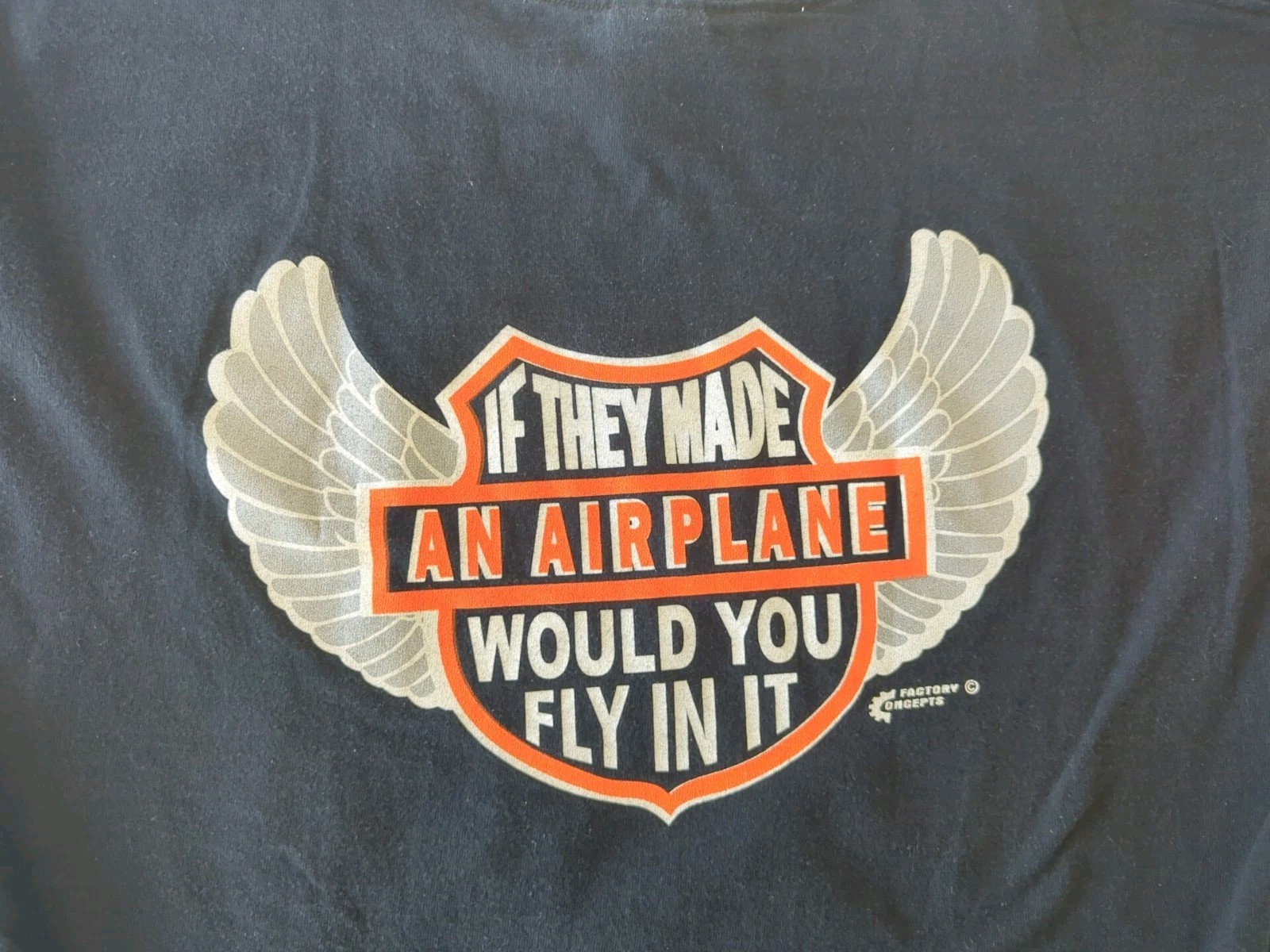 Factory Concepts Motocross If They Make An Airplane T-Shirt Size Large