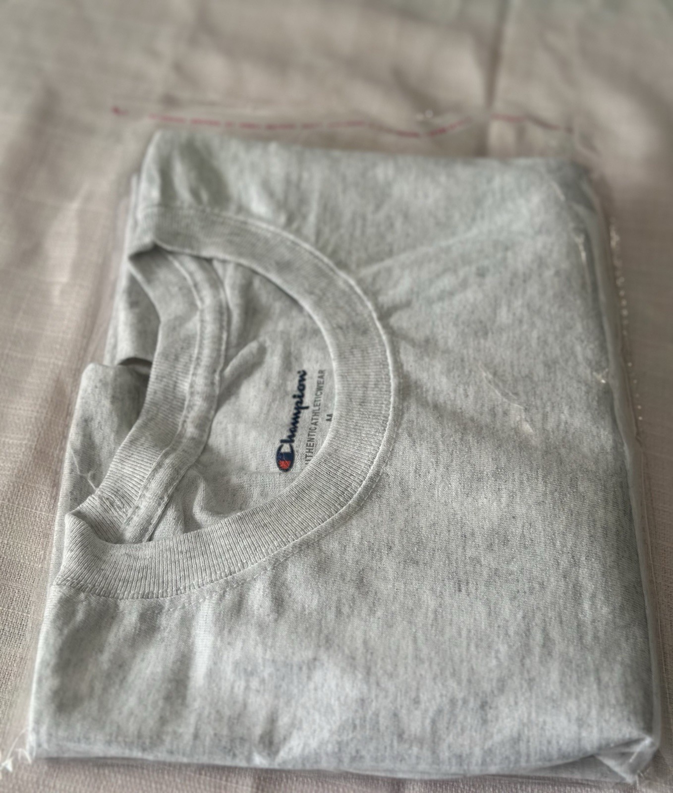 Champion Gray Athletic T-Shirt Men’s M Gym Workout Training Cotton Tee