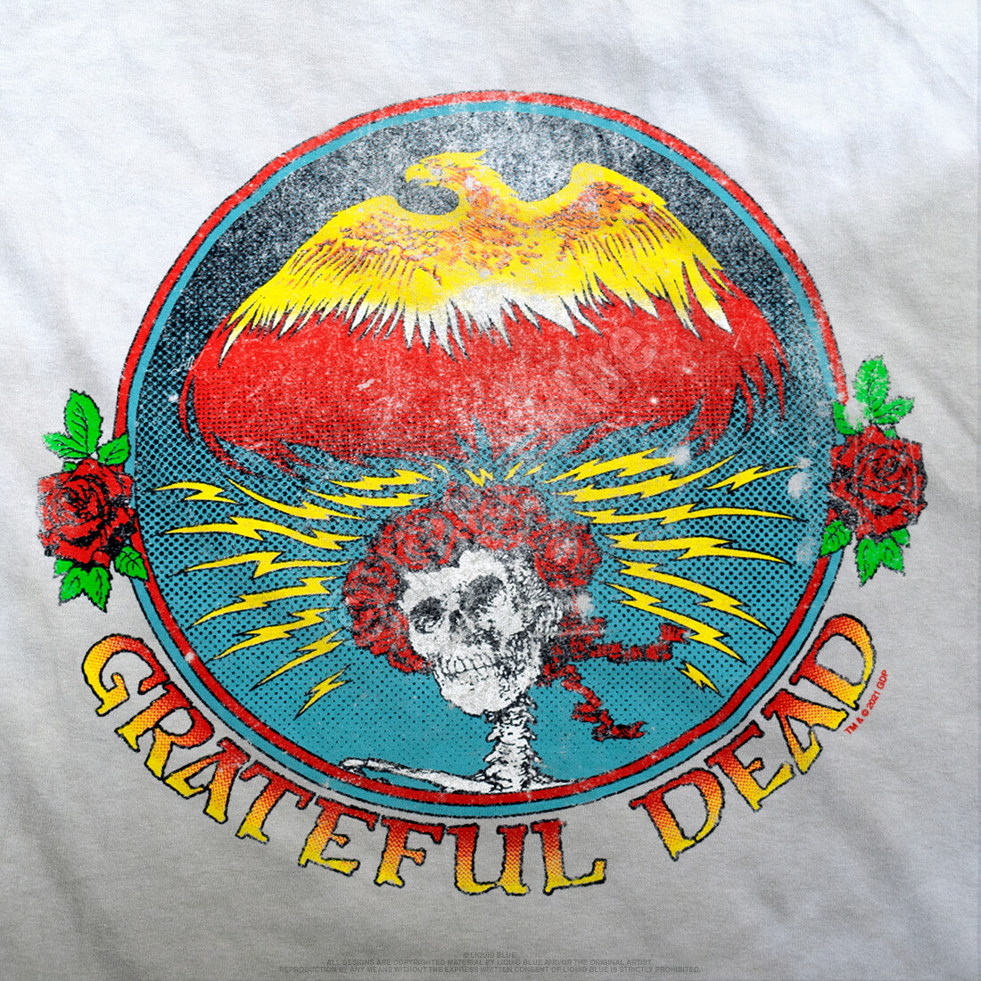 GRATEFUL DEAD-BERTHA EAGLE-RETRO LOOK-TIE DYE T-SHIRT S-M-L-XL-XXL,3X-4X-5X-6X