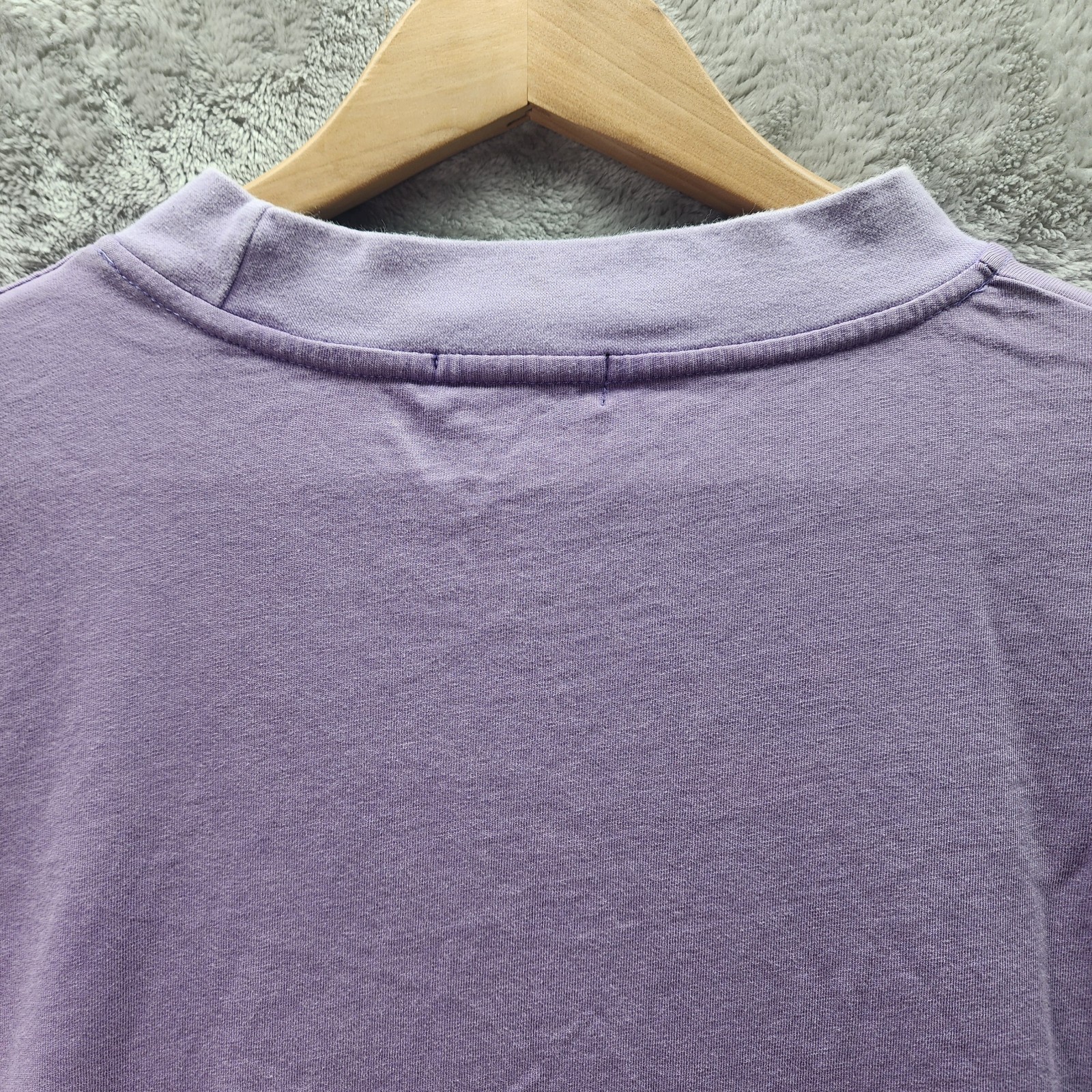 WXM Clothing Lavender T Shirt Mens Large 100% Cotton Minimalist Streetwear