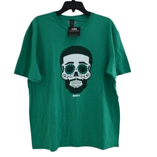 NEW Breaking T Men’s Darius Slay Sugar Skull SS T-Shirt Green Sz L NFLPA Footbal