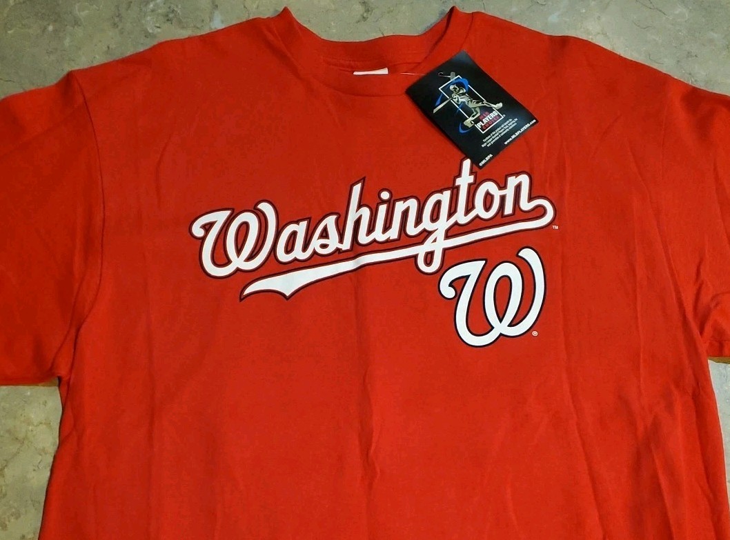 MLB Players Choice Washington Nats Red T-Shirt XL Harper #34