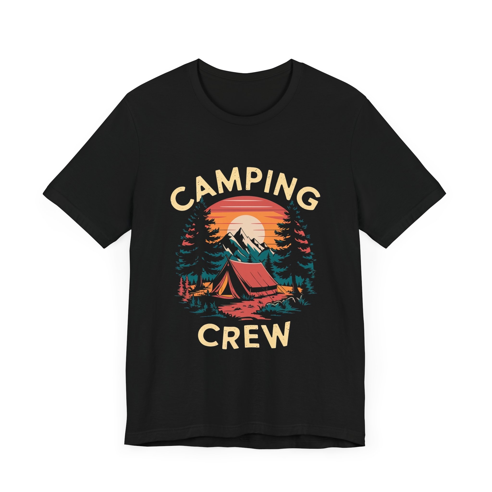 Camping Crew T-Shirt Unisex – Outdoor Adventure T-Shirt for Hikers & Campers
