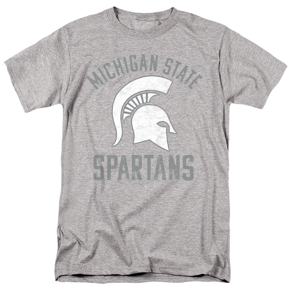 Spartans Michigan State Adult T-Shirt MSU L, Heather Grey S-5XL