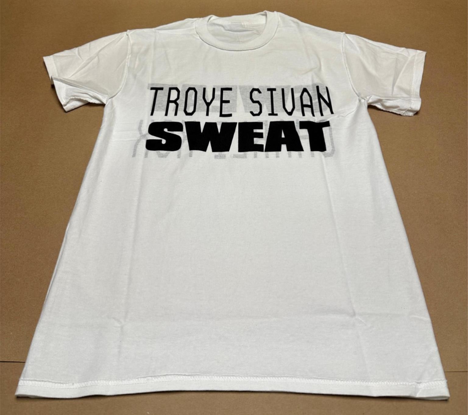 NEW Authentic Charli XCX & Troye Sivan “Sweat” Tour Reversible Tee Shirt White