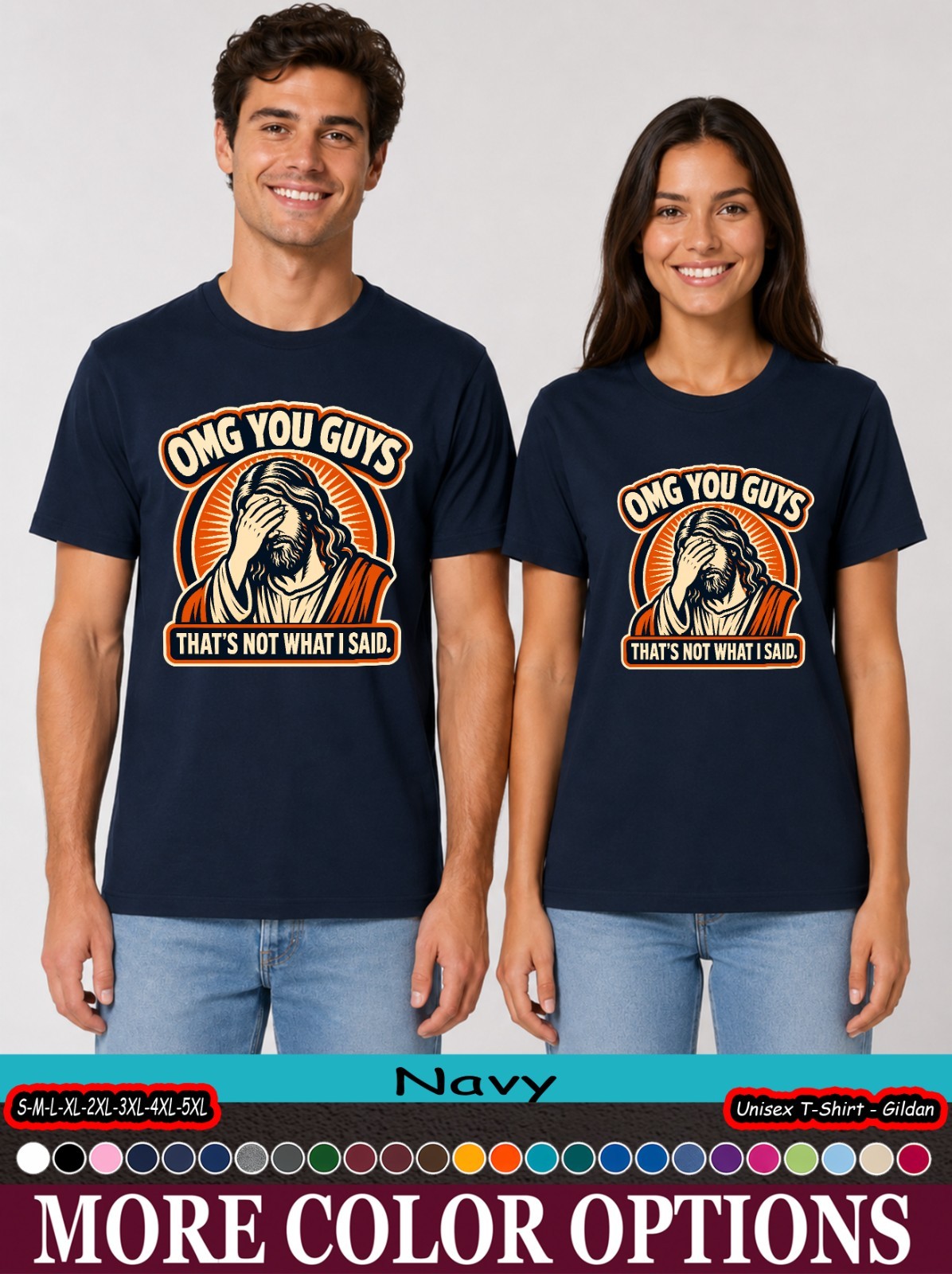 Jesus Facepalm Shirt, OMG You Guys Funny Christian Meme Tee