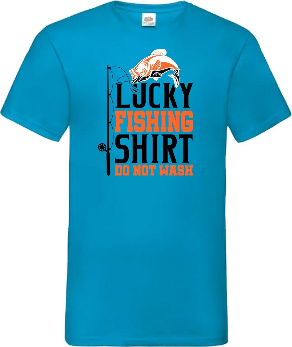 Lucky Fishing Shirt Do Not Wash Humour Novelty T Shirt Various Colours And Sizes